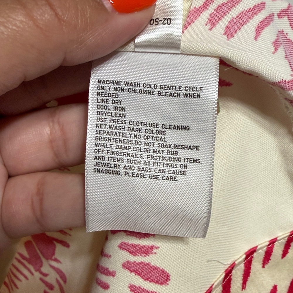Marni x Uniqlo Oversized Open Collar Short Sleeve Shirt in Fuchsia and Ivory - Picture 8 of 11
